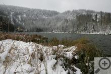 Plešné jezero je pozůstatkem působení ledovce