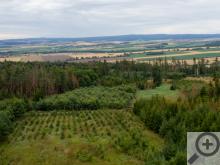 Místní nazývají Velký Kosíř Mont Blancem Hané, výškově to určitě neodpovídá, výhledy jsou ale krásné i tady